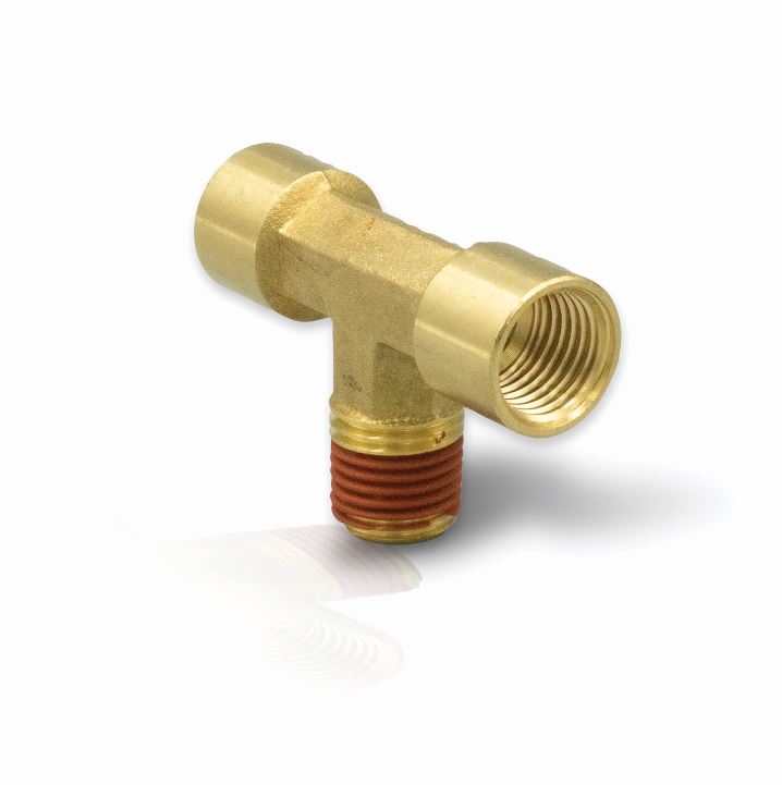 SUBURBAN MFG Brass T-Connector for 1/4 inch Lines - Model LPBTCON