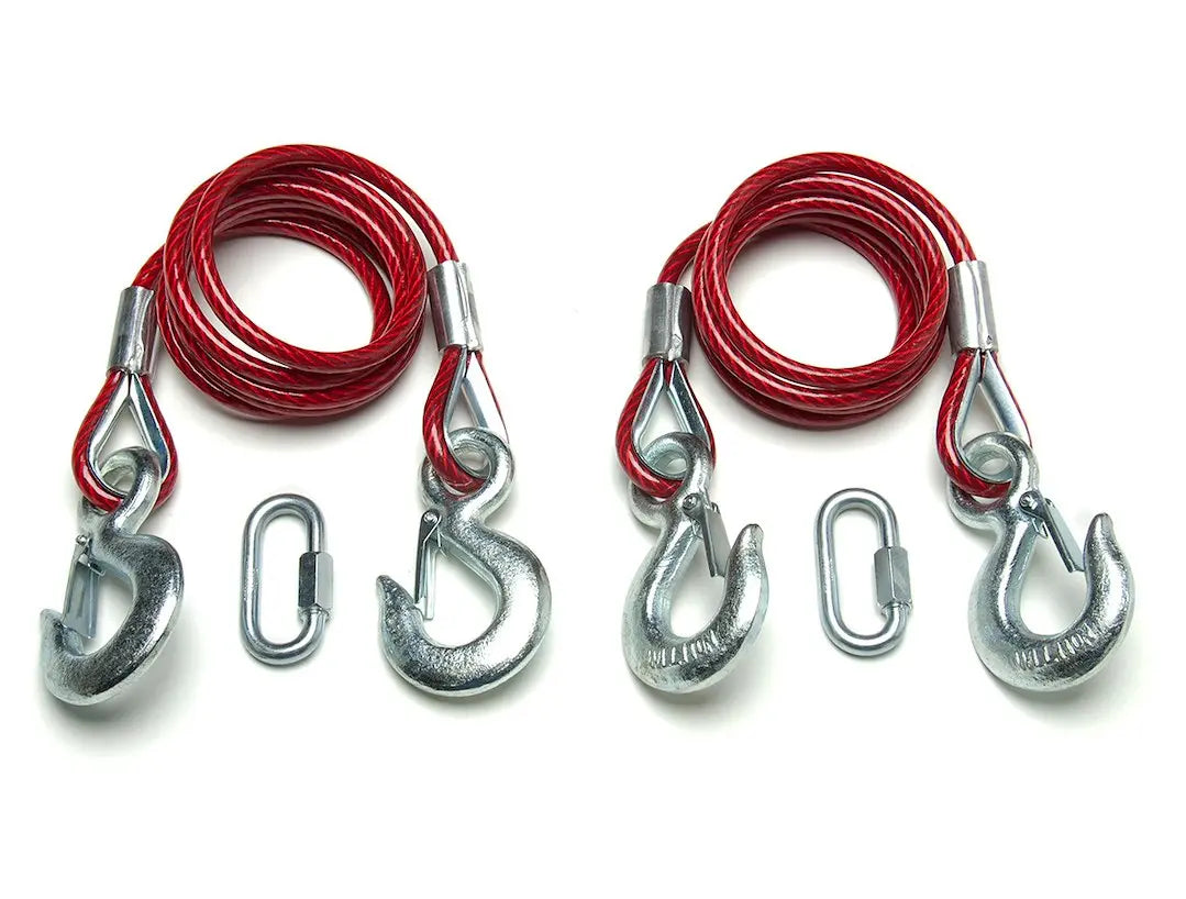 Roadmaster 10K Safety Cables - Heavy Duty Towing Accessories