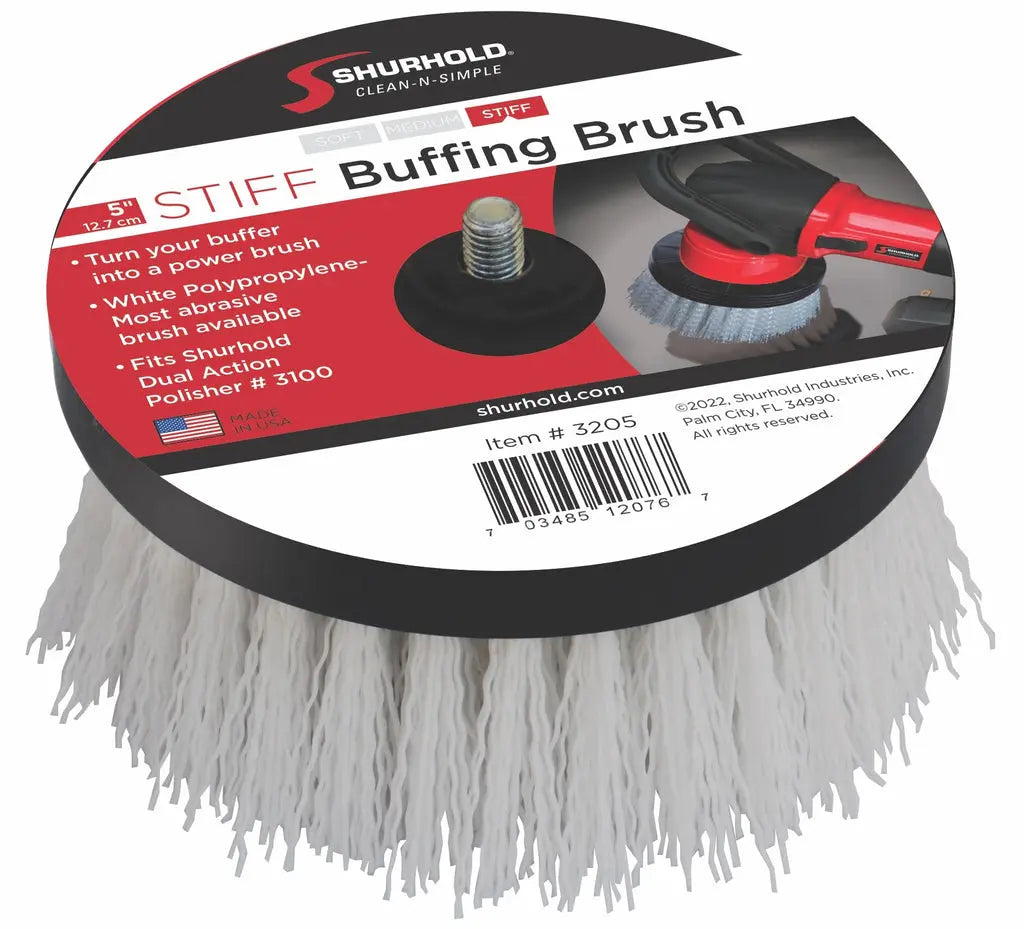 SHURHOLD IND Part 3205 Stiff Brush for Dual Action Polishers