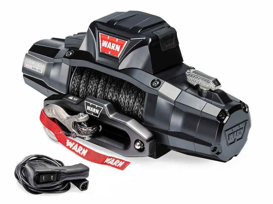 Warn Industries Zeon XD 14-S Winch with 80 Feet of 3/8 Inch Spydura Synthetic Rope