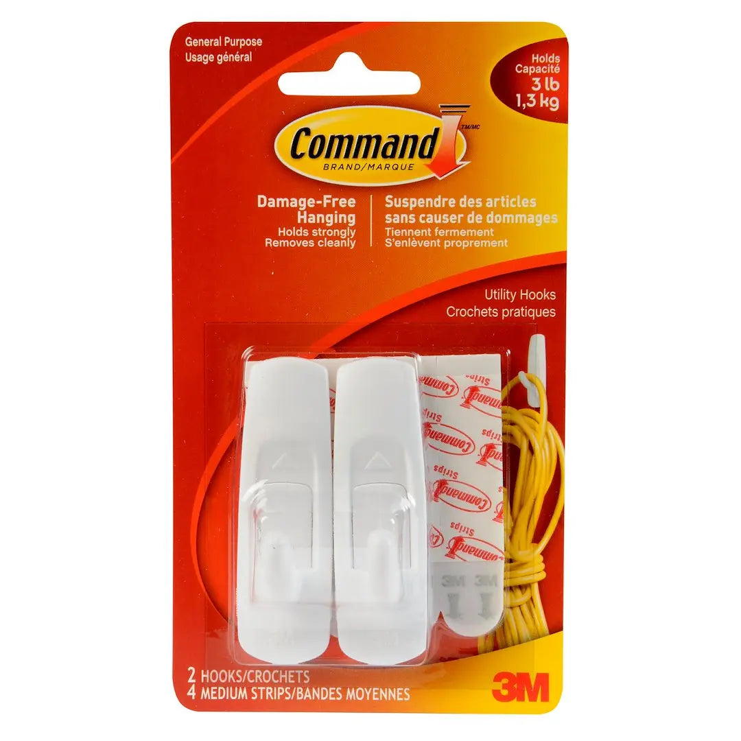 3M Command Medium Utility Hooks – Part Number 17001ES