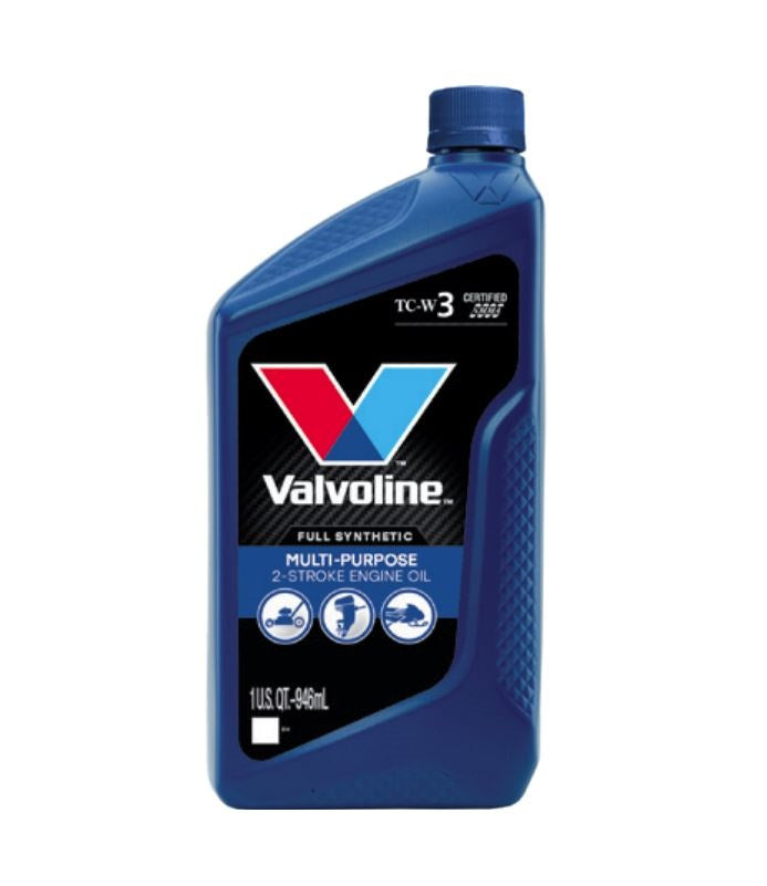 Valvoline MP 2 Cycle TC-W3 6-Pack Quart Car Motor Oil - High-Performance Two-Cycle Oil