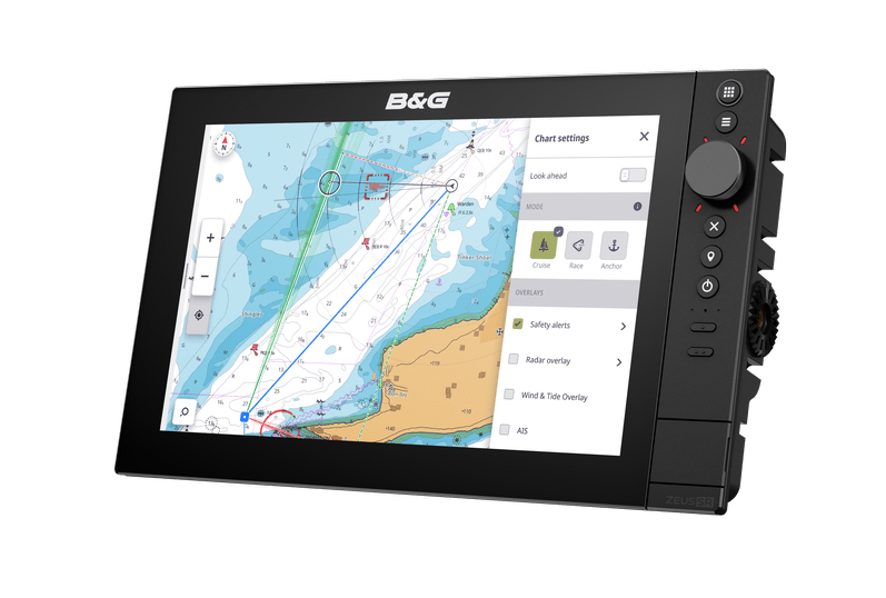 B&G USA ZEUSSR12 USCMAP NOSONAR Marine Navigation System