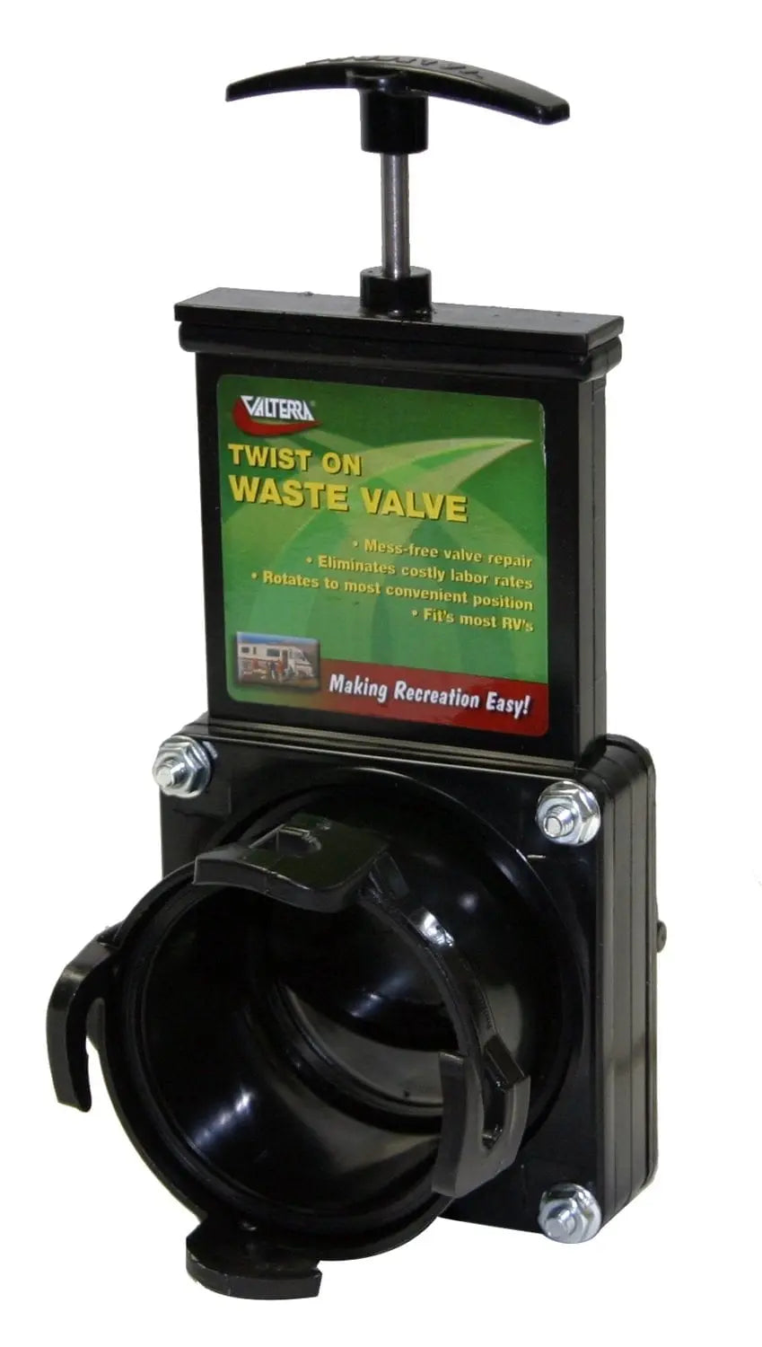 Valterra LLC T58 Twist On Waste Valve – Durable RV and Marine Waste Management Solution
