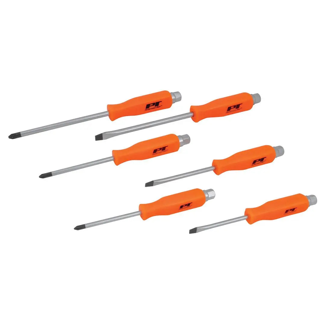 Perform Tool W1729 6-Piece Strike Cap Screwdriver Set for Professional Use