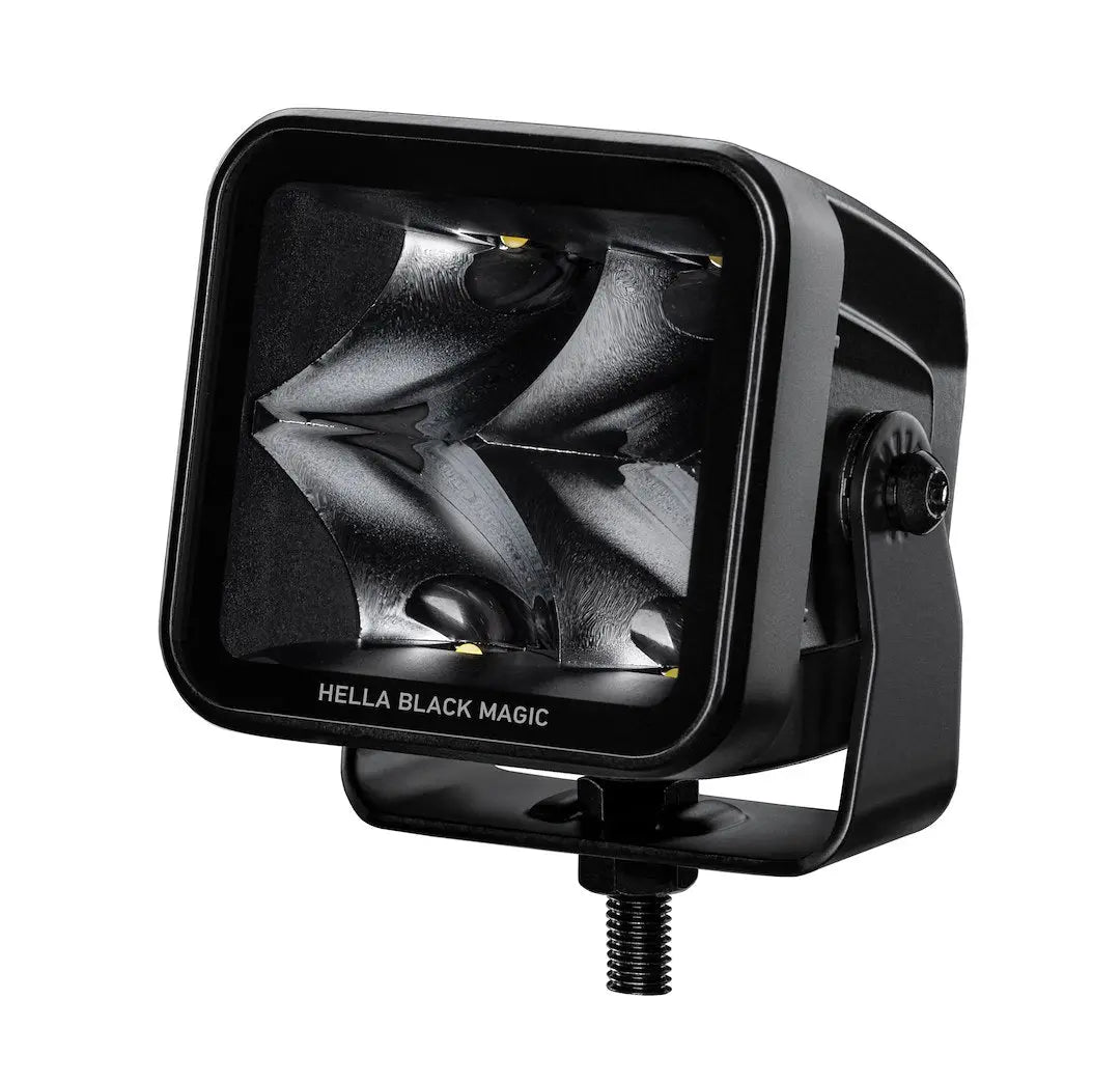 HELLA Black Series 3.2 Inch LED Cube Kit F - Durable Off-Road Lighting Solution