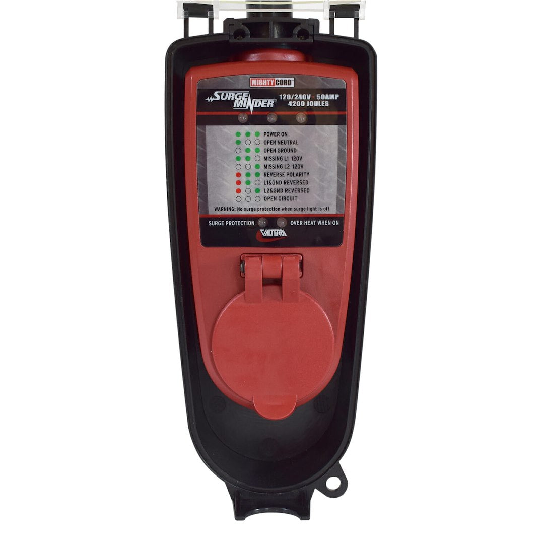 Valterra LLC SurgeMinder 50A Surge Protector - Reliable Power Protection for RVs and Trailers