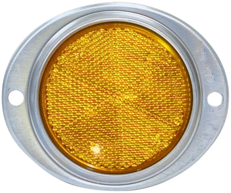 Peterson MFG V472A 3' Aluminum Oval Reflector Amber for Enhanced Visibility