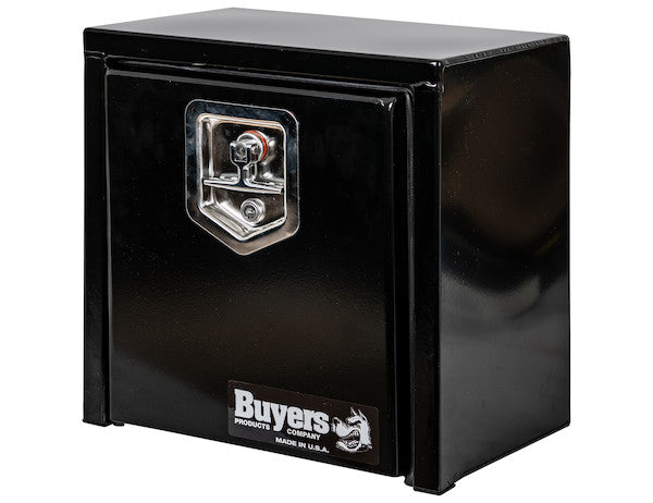 Buyers Prod Toolbox 15x10x15 with T-Handle in Black - Powder Coated Steel (Part Number 1703310)