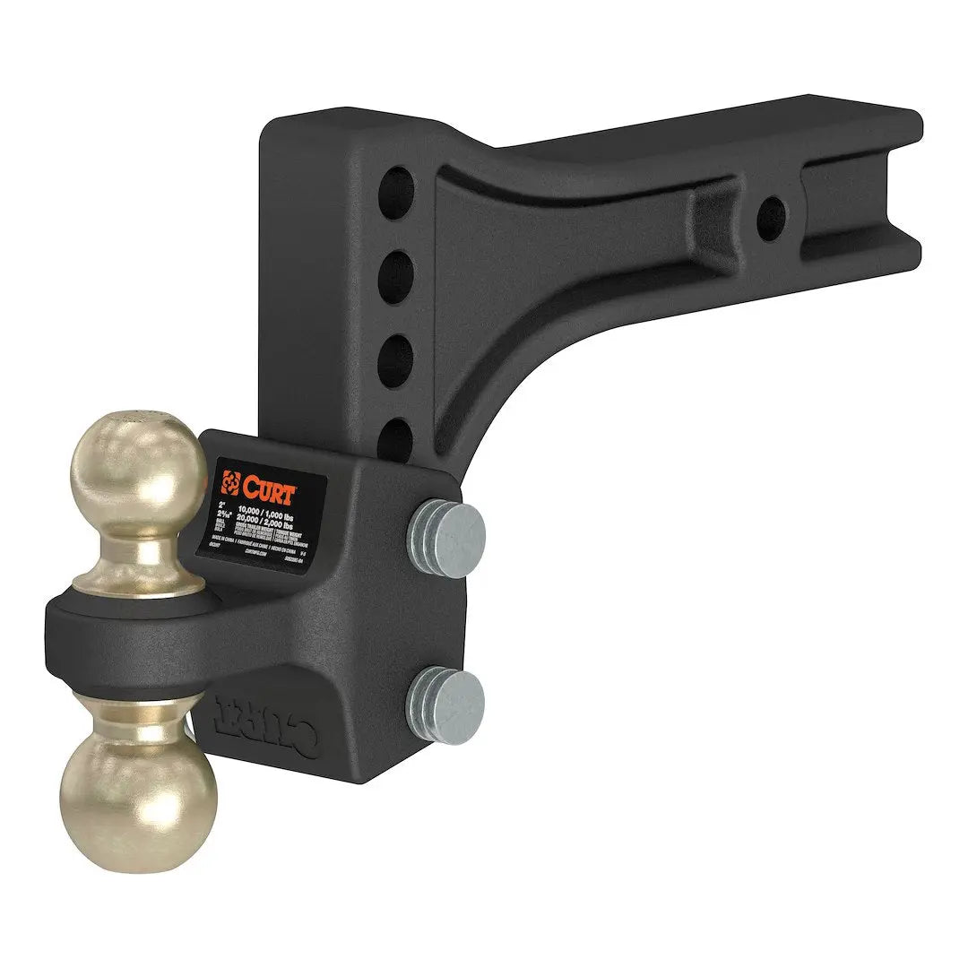CURT Manufacturing HD Adjustable Trailer Hitch Ball Mount - Part #45937