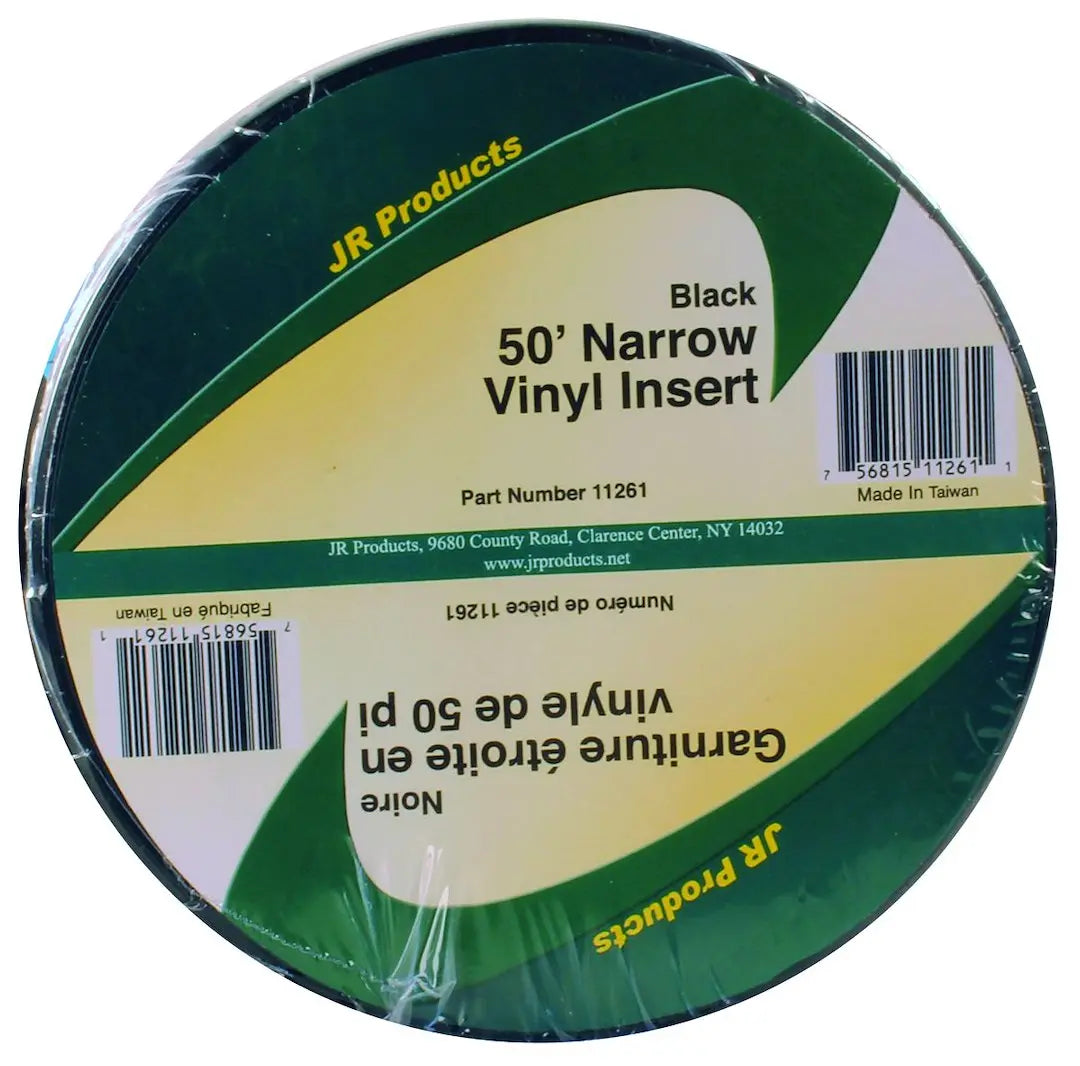 JR Products 11261 50' NAR VYL I0ERT Black Vinyl Hose for RV and Marine Applications