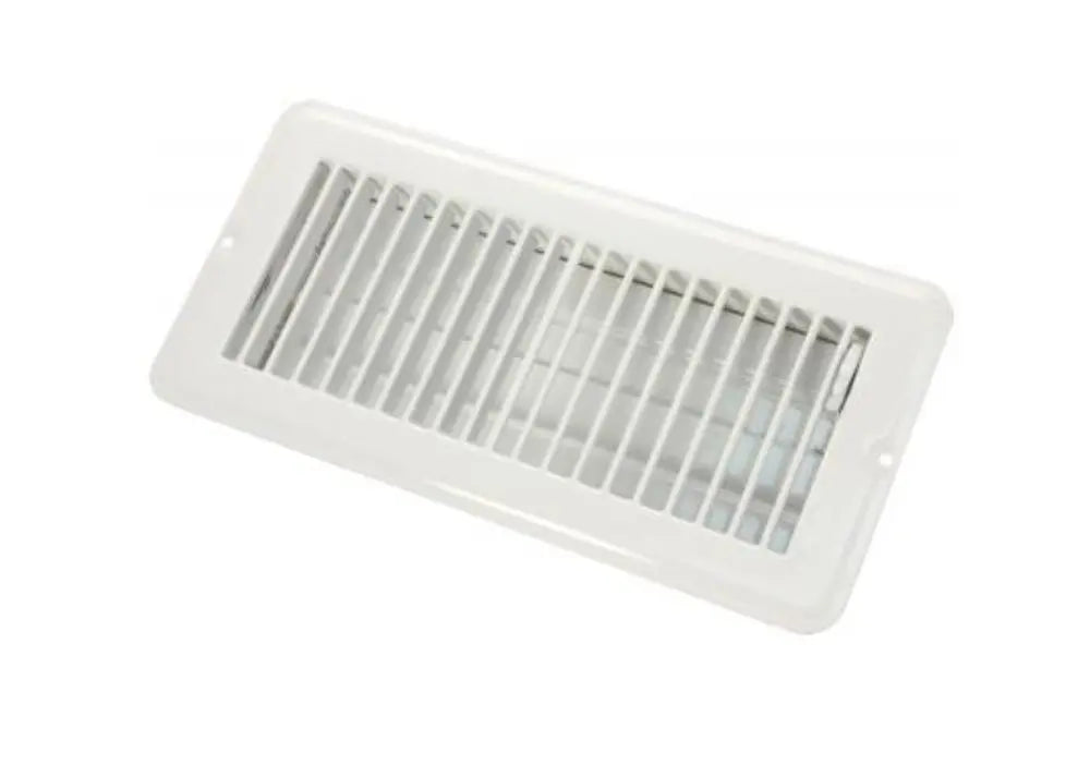 JR Products 4 x 10 Floor Register with Metal White Finish, Part Number 0229005
