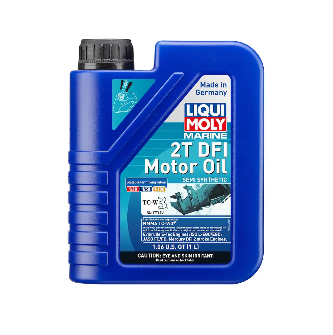 LIQUI MOLY Marine 2T DFI Motor Oil - High-Performance 2-Cycle Engine Oil for Marine Applications