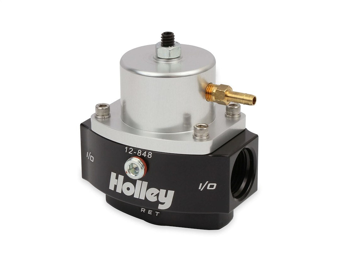 Holley Billet Fuel Pressure Regulator Adjustment 15-65 PSI - Part Number 12848