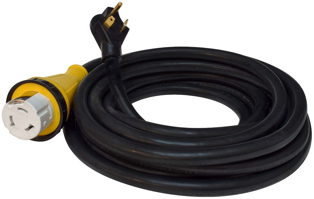 Valtierra LLC 50A Detachable Power Cord, 36 Feet Black - Part Number A105036EDB