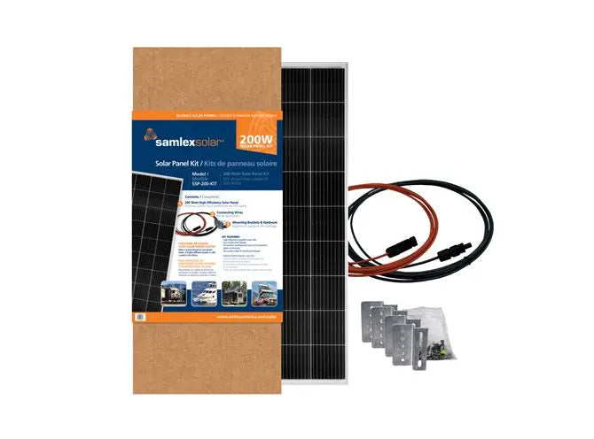Samlex Amer SSP200KIT 200 Watt Solar Panel Kit for Renewable Power Solutions