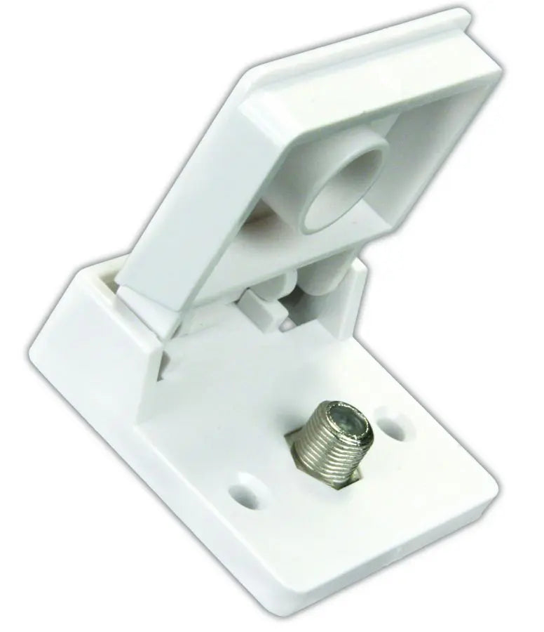 JR Products Exterior Weatherproof TV Jack with Power - Part Number 47755