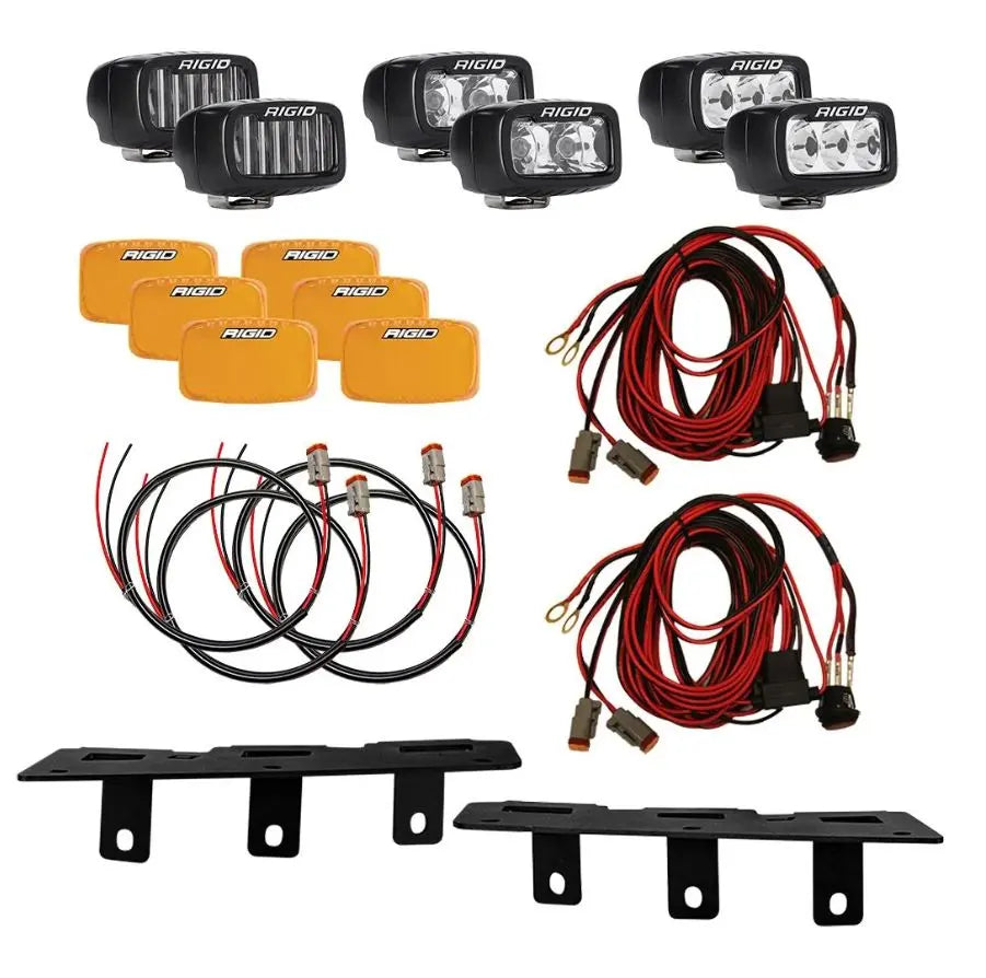 RIGID Industries 46731 Triple SR-M Bumper Modification for 2021-2022 Ford Bronco