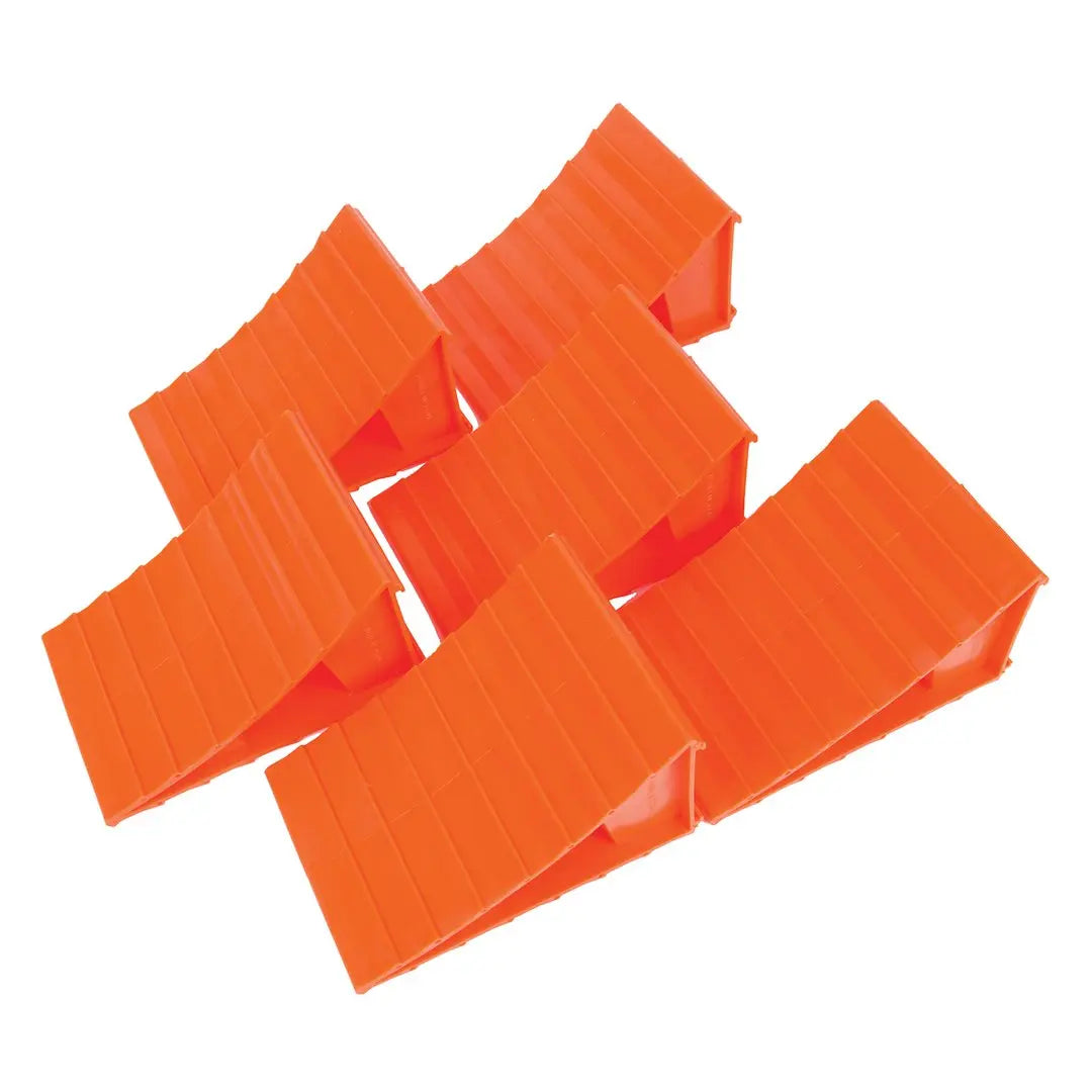 Husky Towing 95036 Wheel Chocks (Pack of 6) for Secure Vehicle Stabilization