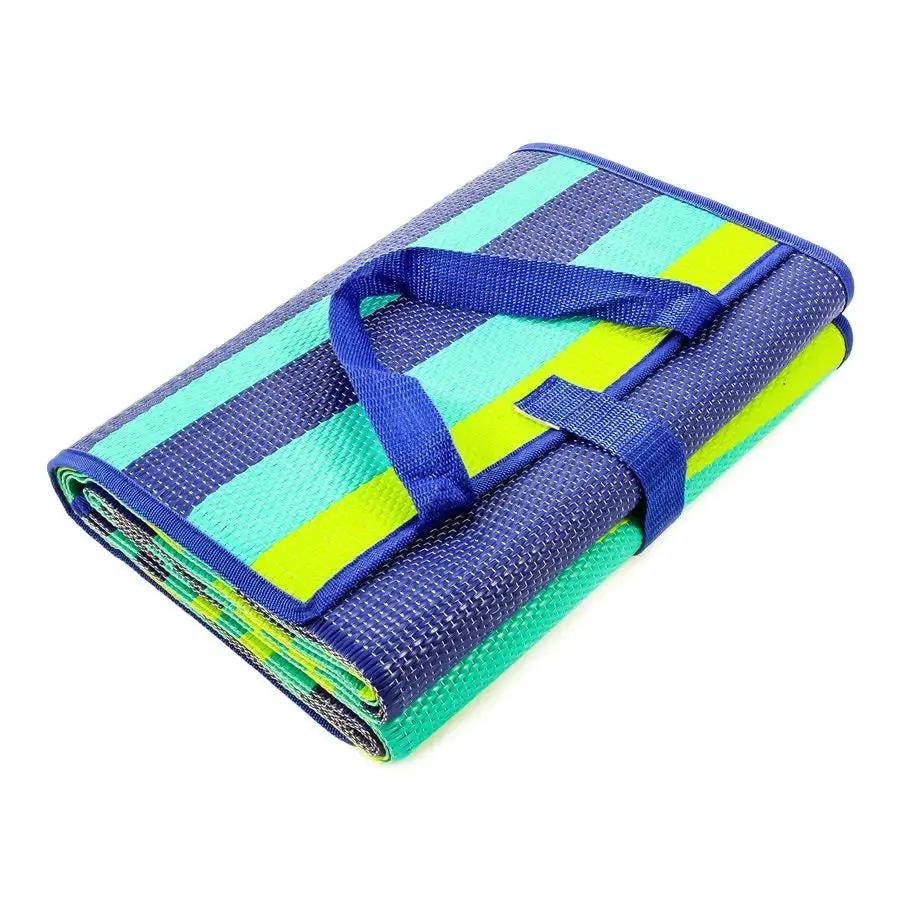 Camco Handy Mat with Strap Blue/Tu - Durable Multi-Purpose Mat for Outdoor and Indoor Use by CAMCO