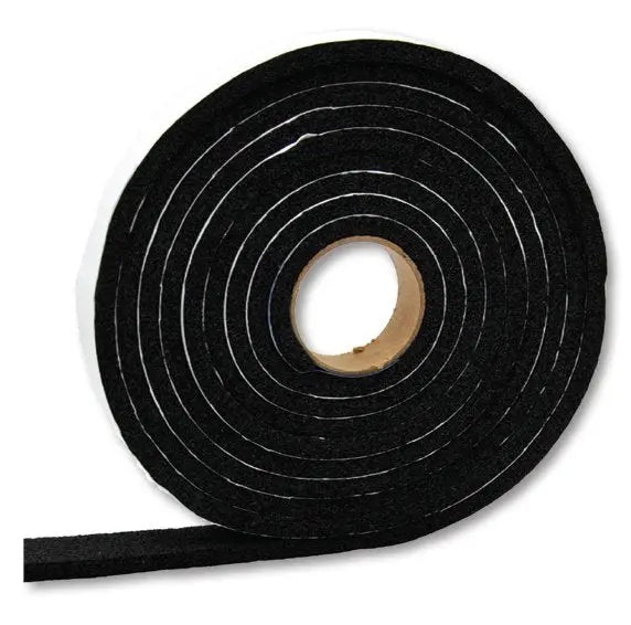 AP Products Vinyl Foam Tape in Black, 1/2 inch x 1/4 inch x 100 feet