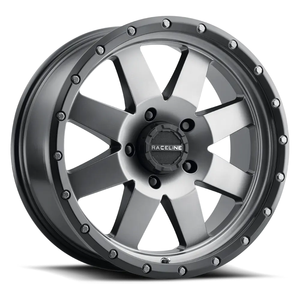 RACELINE 935G 17x9 Inch Aluminum Wheel with 5x127 Bolt Pattern