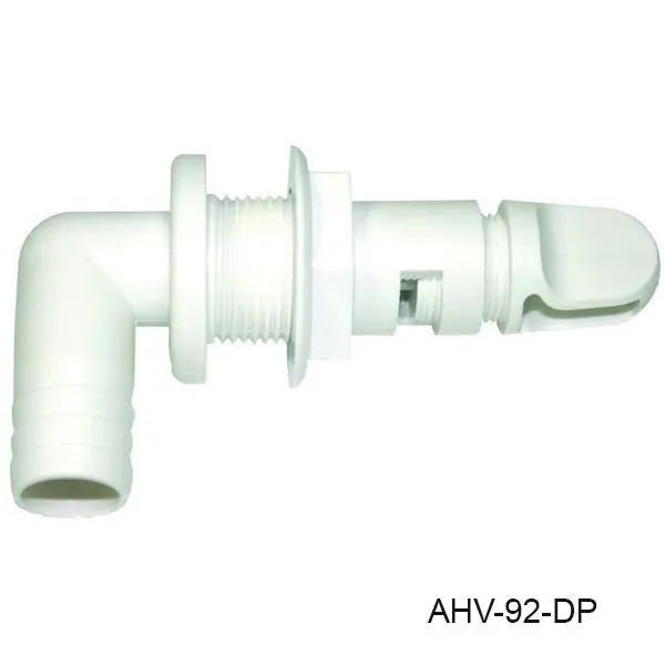 T-H Marine AHV92DP 3/4 Inch 90 Degree White Aerator Head for Marine Applications