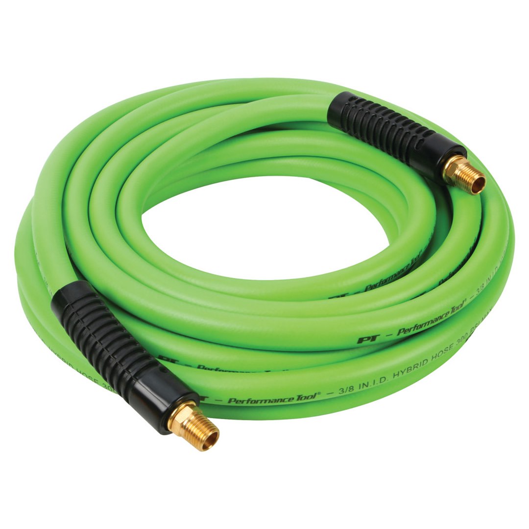 Perform Tool M628 3/8-Inch x 25-Foot Hybrid Air Hose for Reliable Air Tool Connections