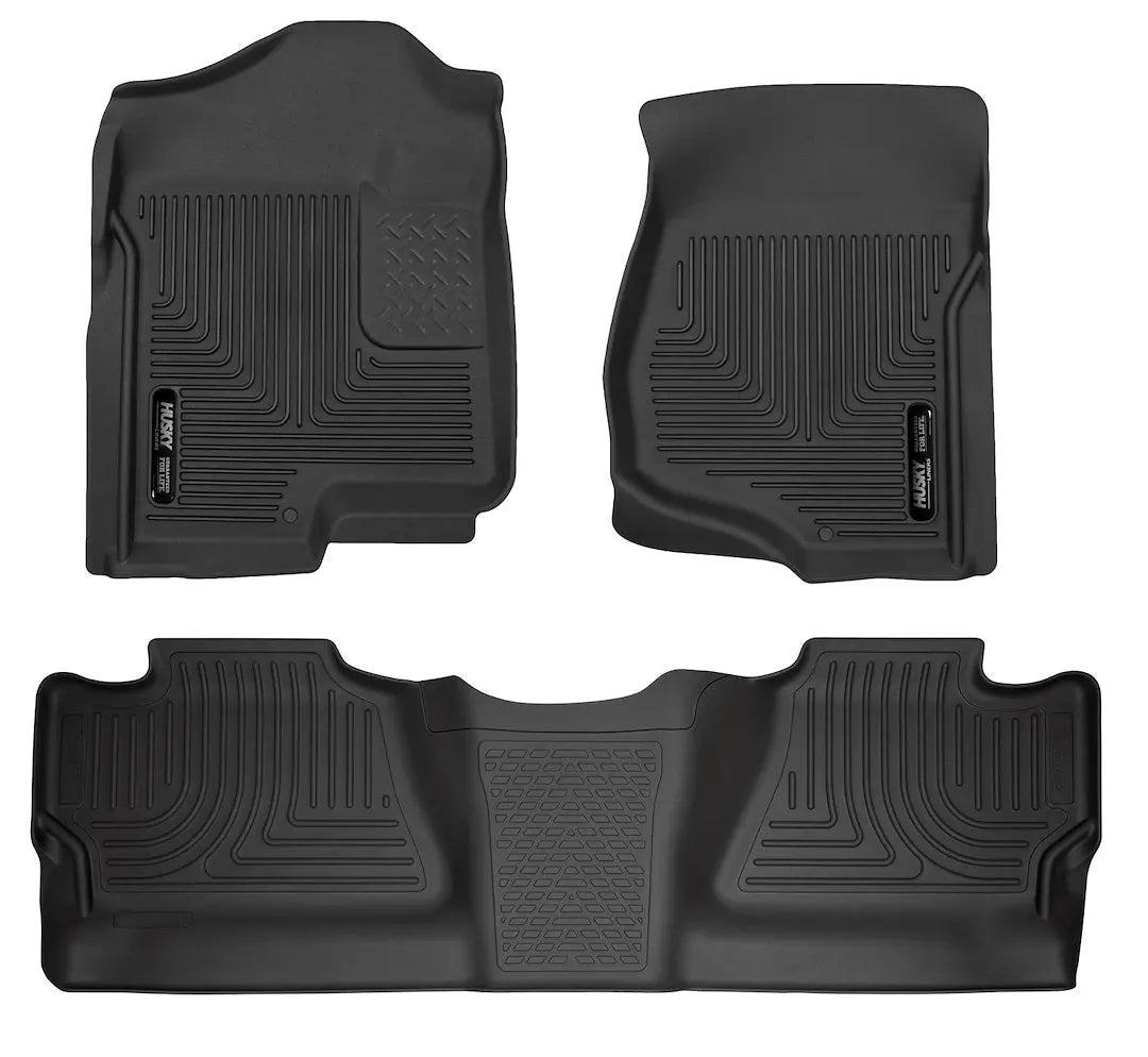 HUSKYLINER W.B. Silver and Sierra Black Bed Mat for 2012-2013 Chevrolet Silverado and GMC Sierra Models