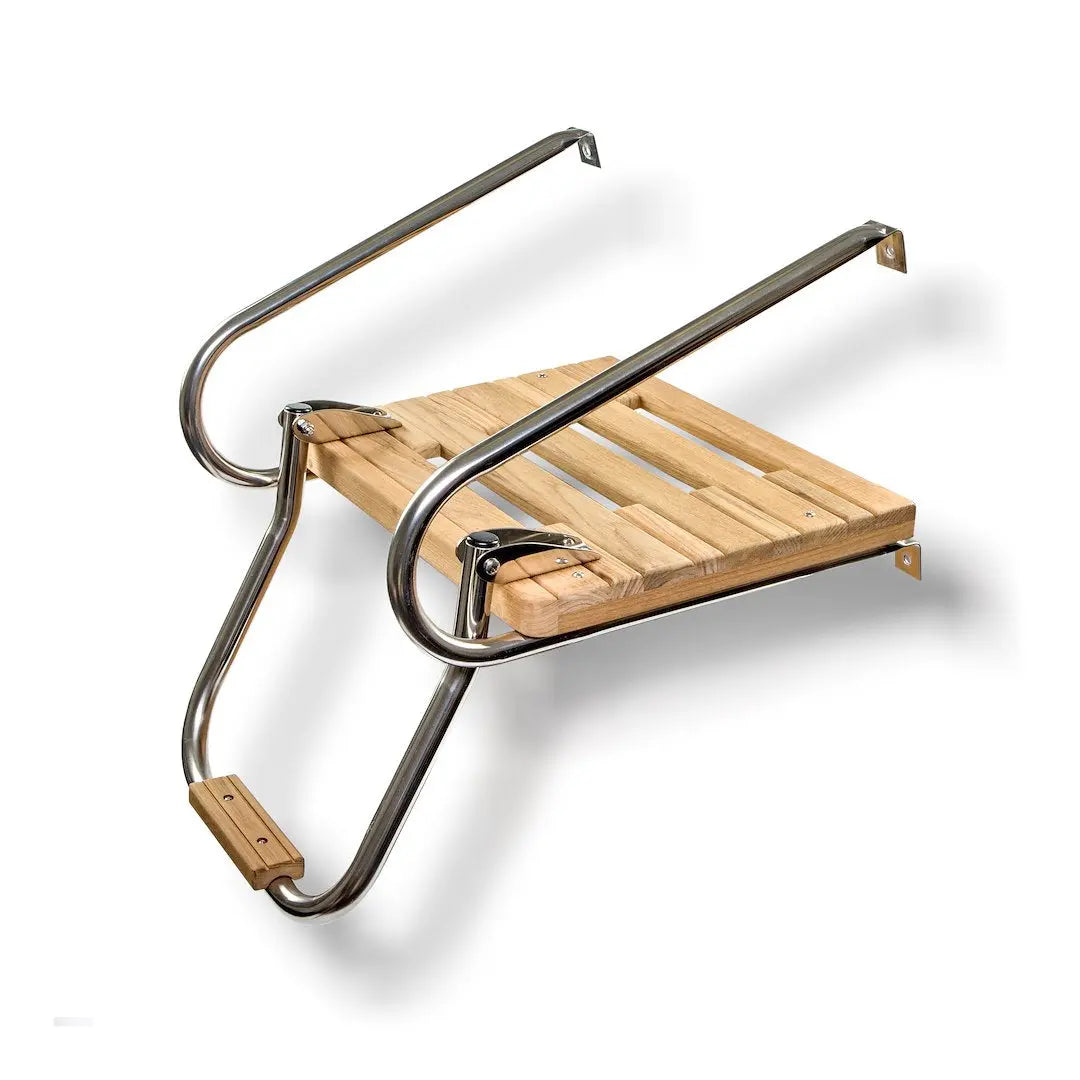 Whitecap Industries Teak Swim Platform with Ladder for Inboard Boats - Part Number 60903