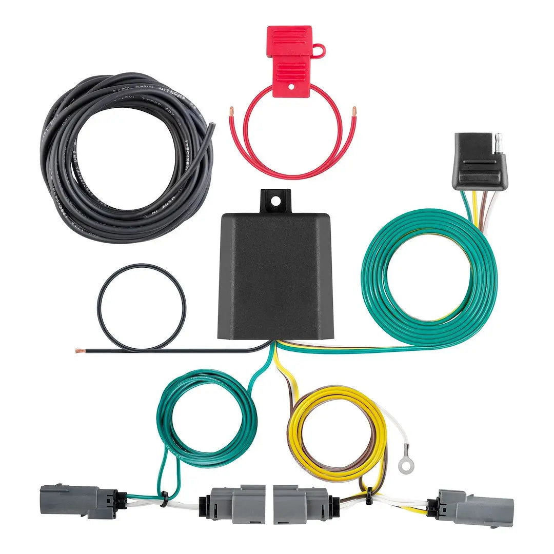 CURT Manufacturing Custom Wiring Harness 4-Way Flat O for Vehicle Lighting