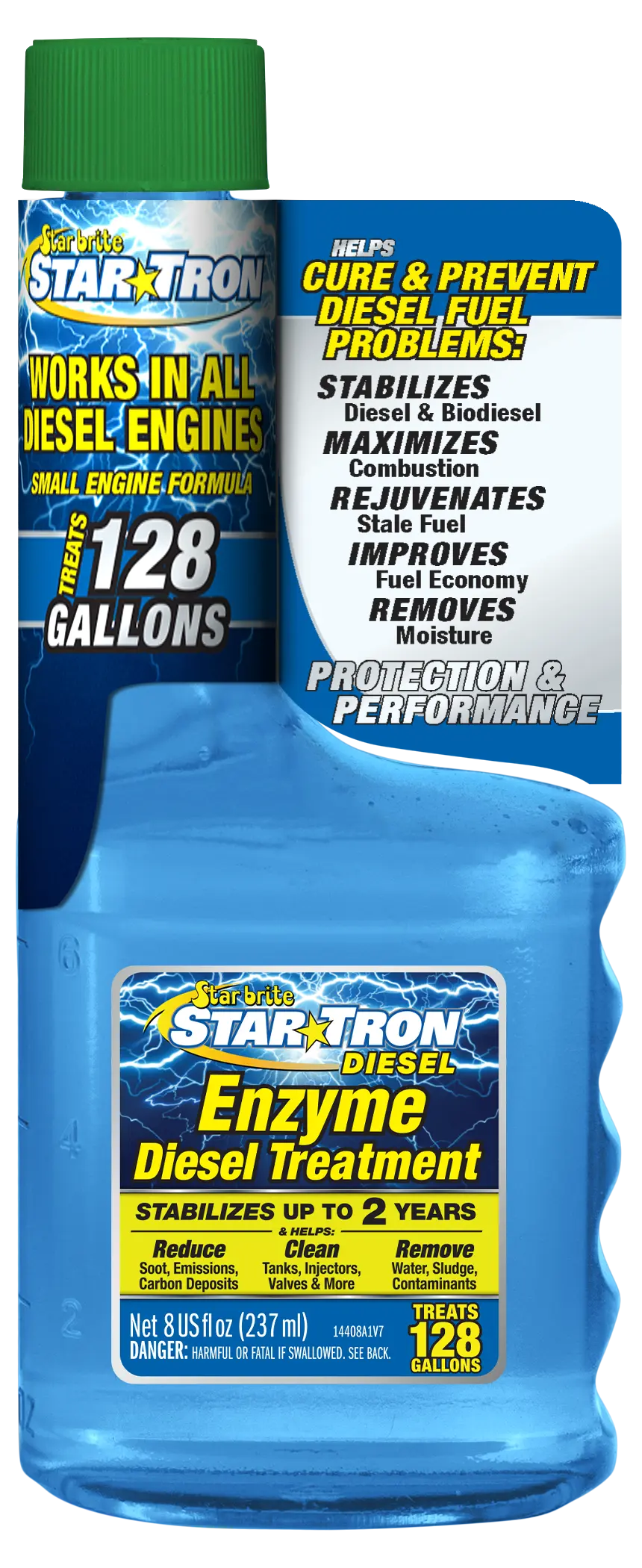 Star Brite 8 oz StarTron Diesel Fuel Additive - Enhance Engine Performance
