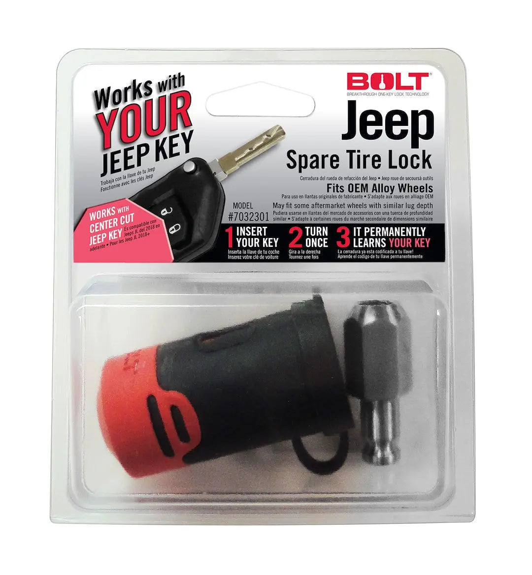 STRATTEC SEC JL Spare Tire Lock - Part Number 7032301 for Secure Vehicle Storage