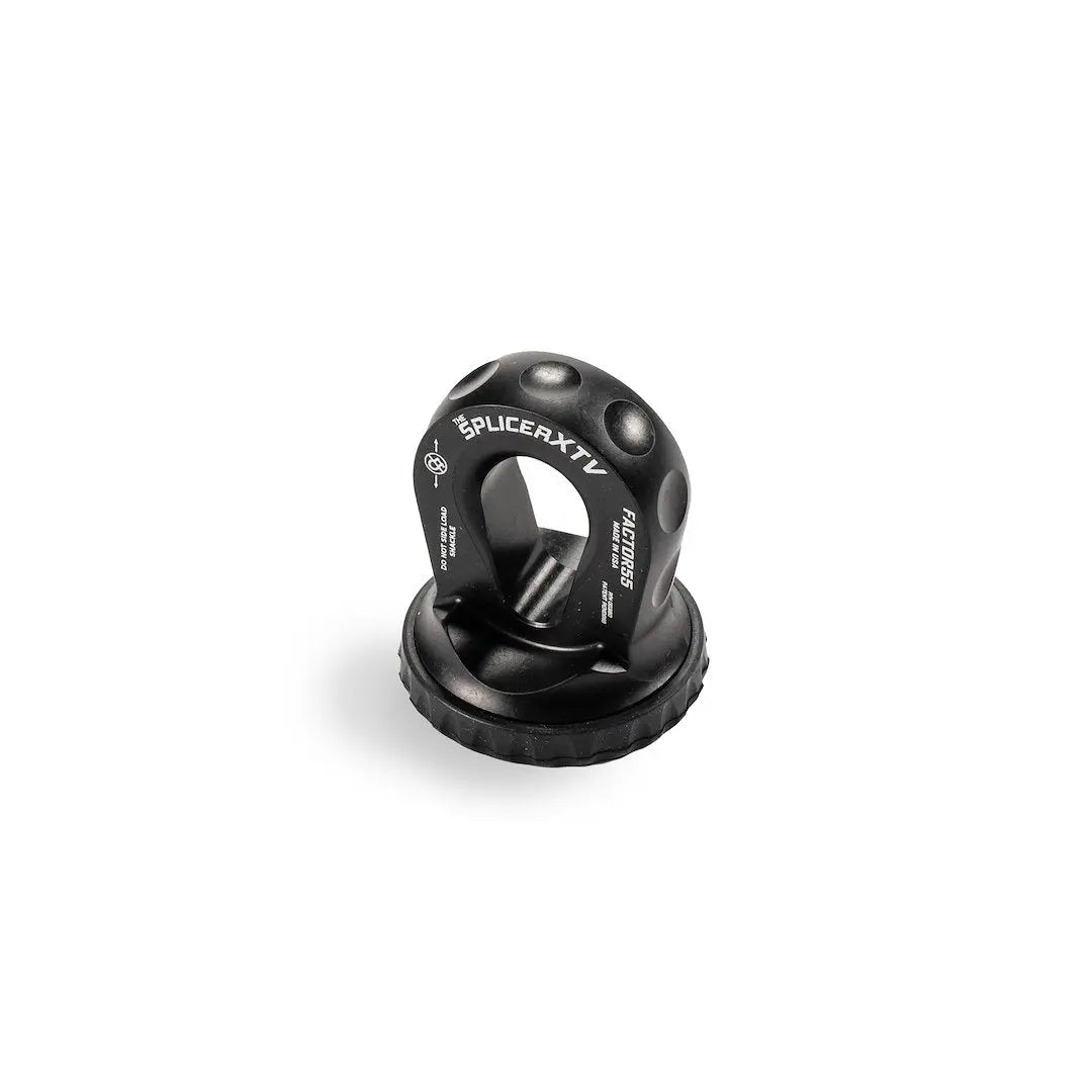 Factor 55 Splicer XTV- Black - Heavy-Duty Recovery Shackle for Off-Road Vehicles