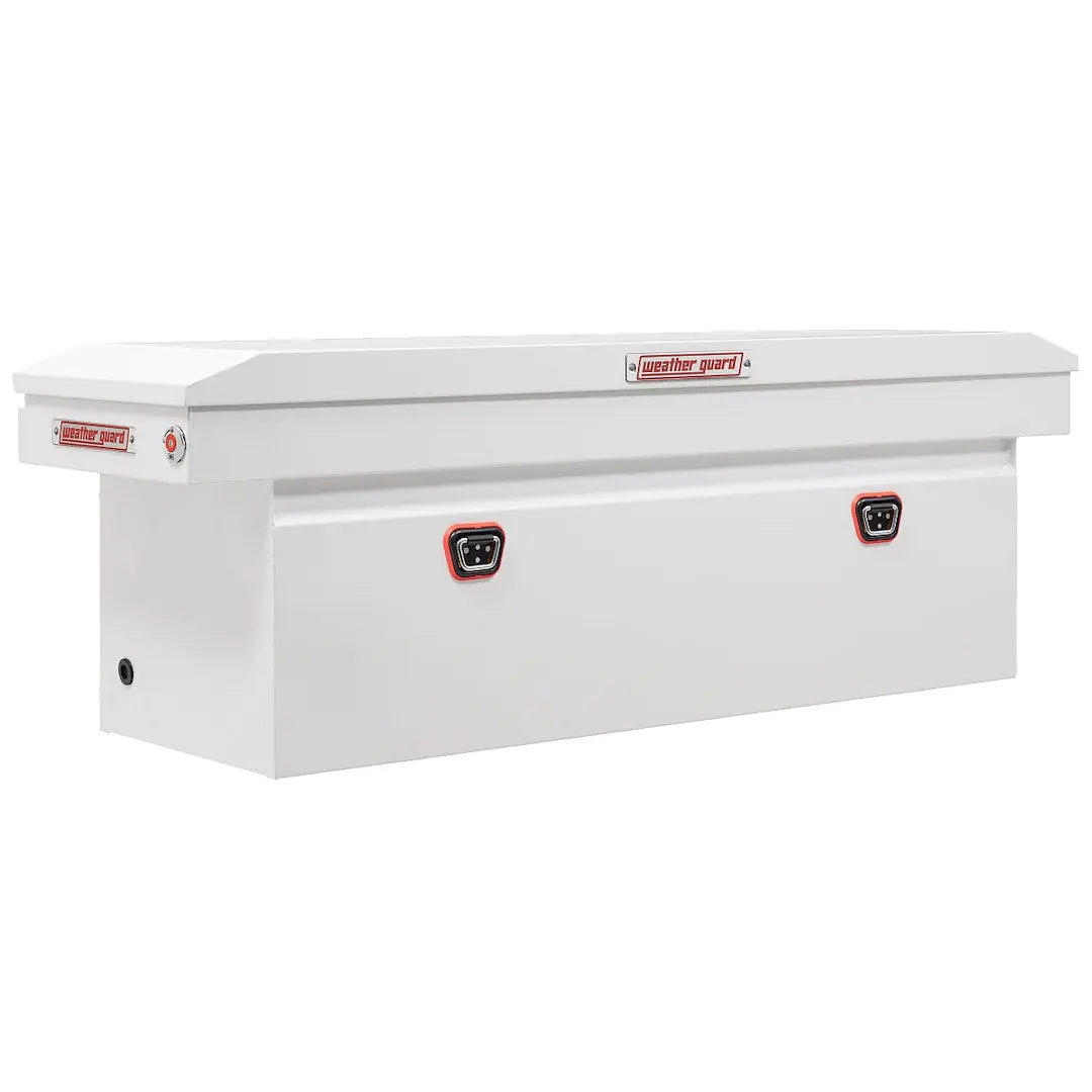 WeatherGuard Saddle Box with Part Number 128304 - Durable Steel Storage Solution for Trucks