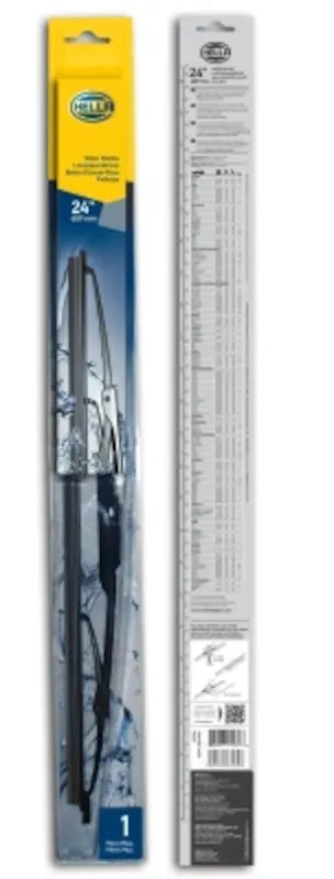HELLA Wiper Blade 24-Inch Standard Single - Reliable Windshield Wiper Replacement