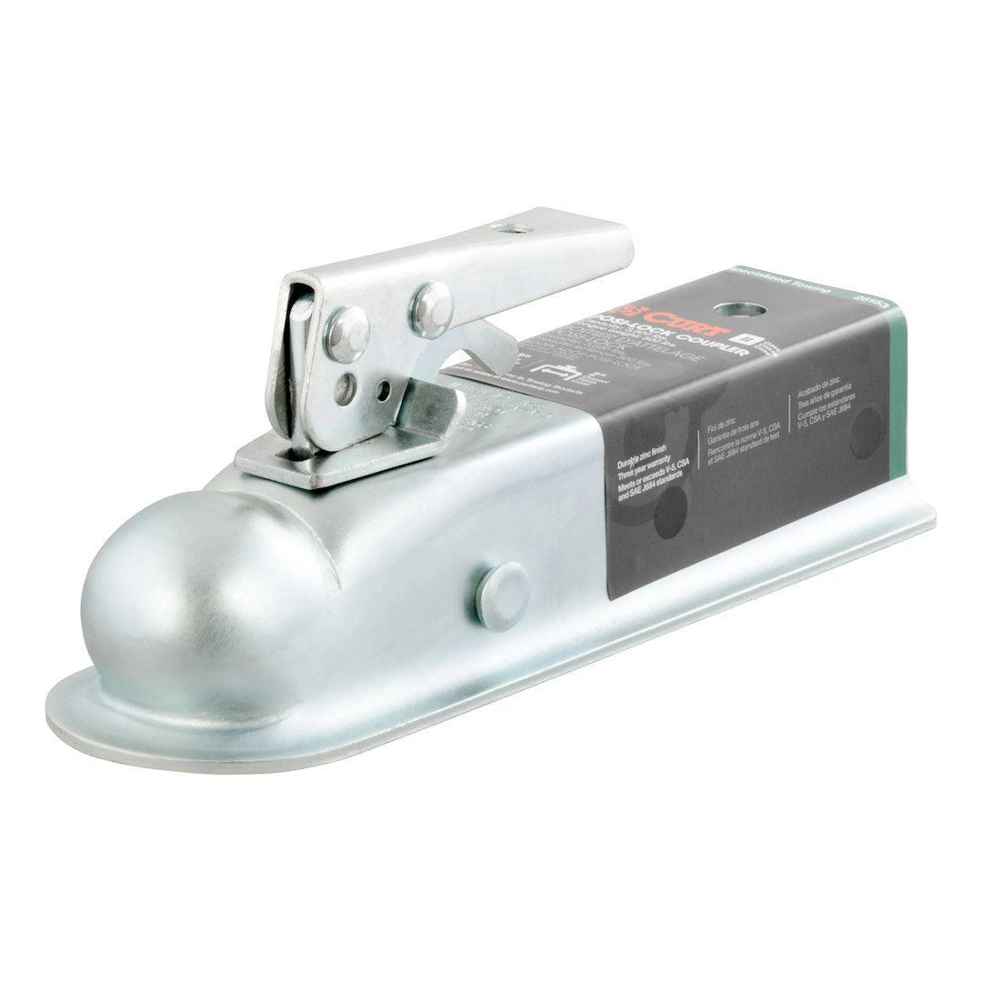 CURT Manufacturing Posi-Lock Coupler Model 25153 for Secure Trailer Connections