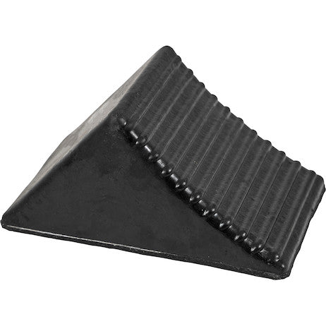 Buyers Prod Wheel Chock Rubber 5in x 6in x 5in for Secure Vehicle Stability