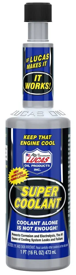 Lucas Oil Super Coolant, 12 Pack of 16 oz Bottles – Effective Engine Cooling and Protection