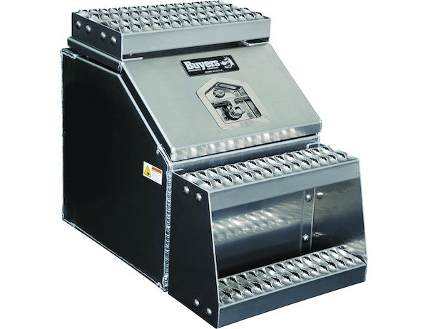 Buyers Prod WideOpen Class 8 Step Box - 18 Inch for Heavy-Duty Truck Access