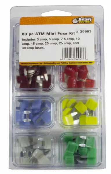 Wirthco ATM Mini-Fuse Kit-80 Piece for Reliable Circuit Protection