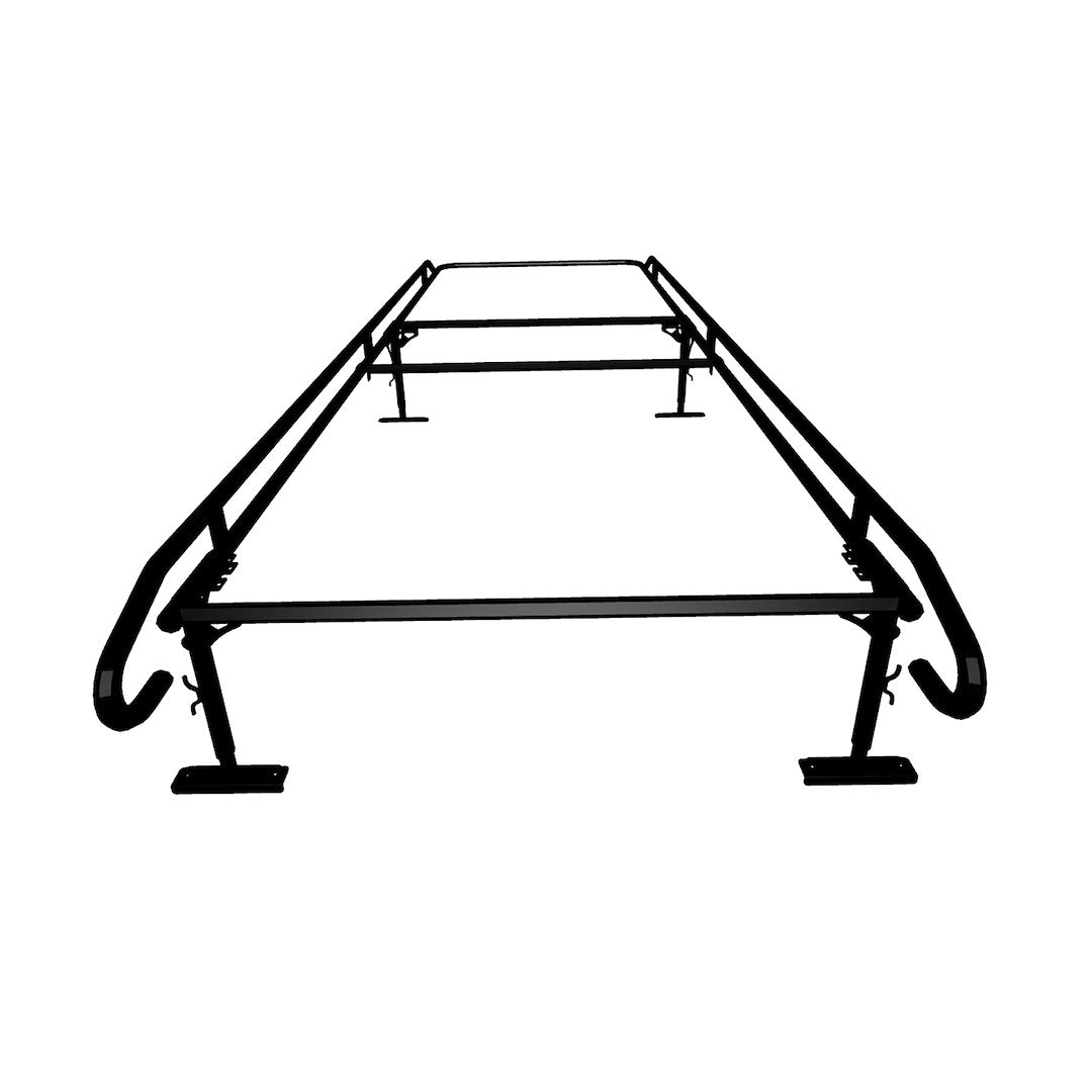 TRAILFX FCLR008BK Contractor Rack Service Body