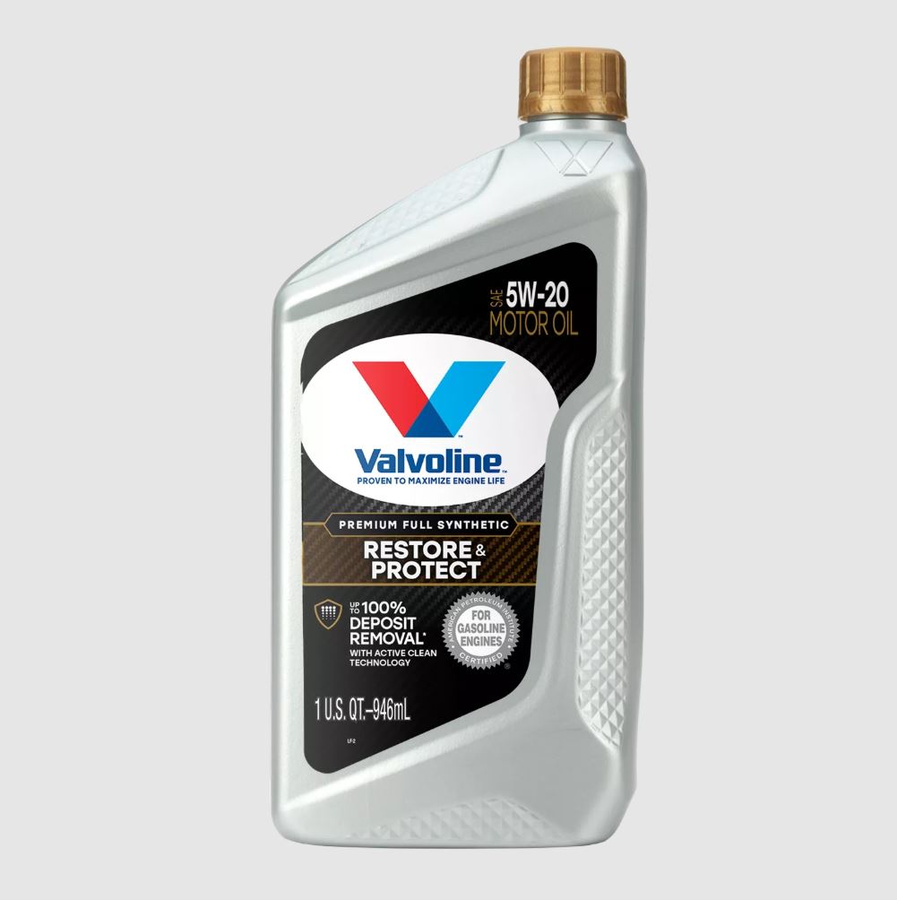 Valvoline Restore & Protect Full Synthetic 5W-20 Motor Oil, 6 Quart Bottles