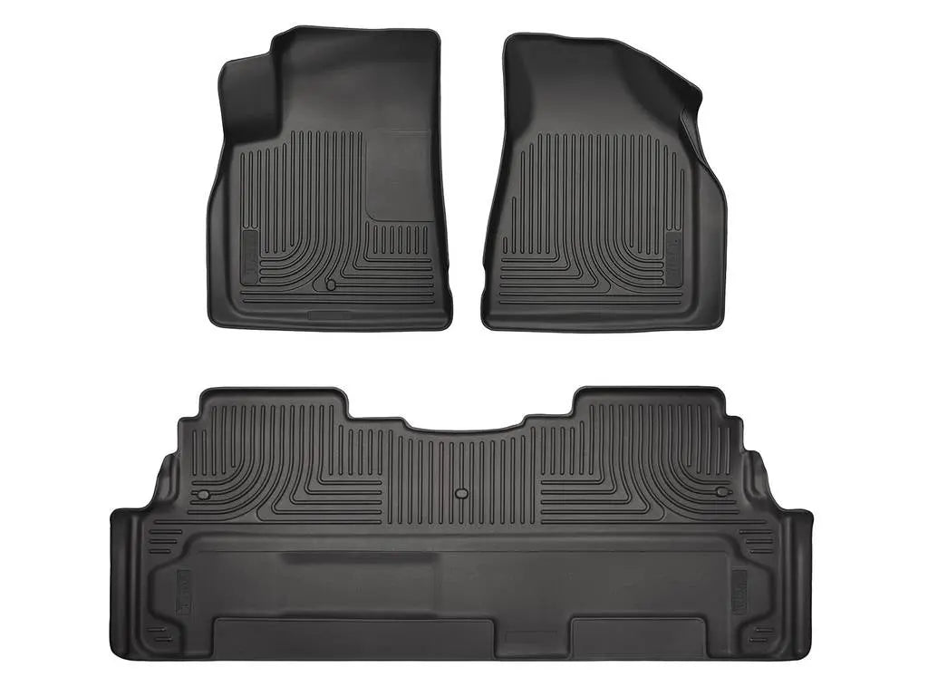 HUSKYLINER WB Front & Second Seat Floor Liner for 2012-2015 Buick Enclave, Chevrolet Traverse, GMC Acadia