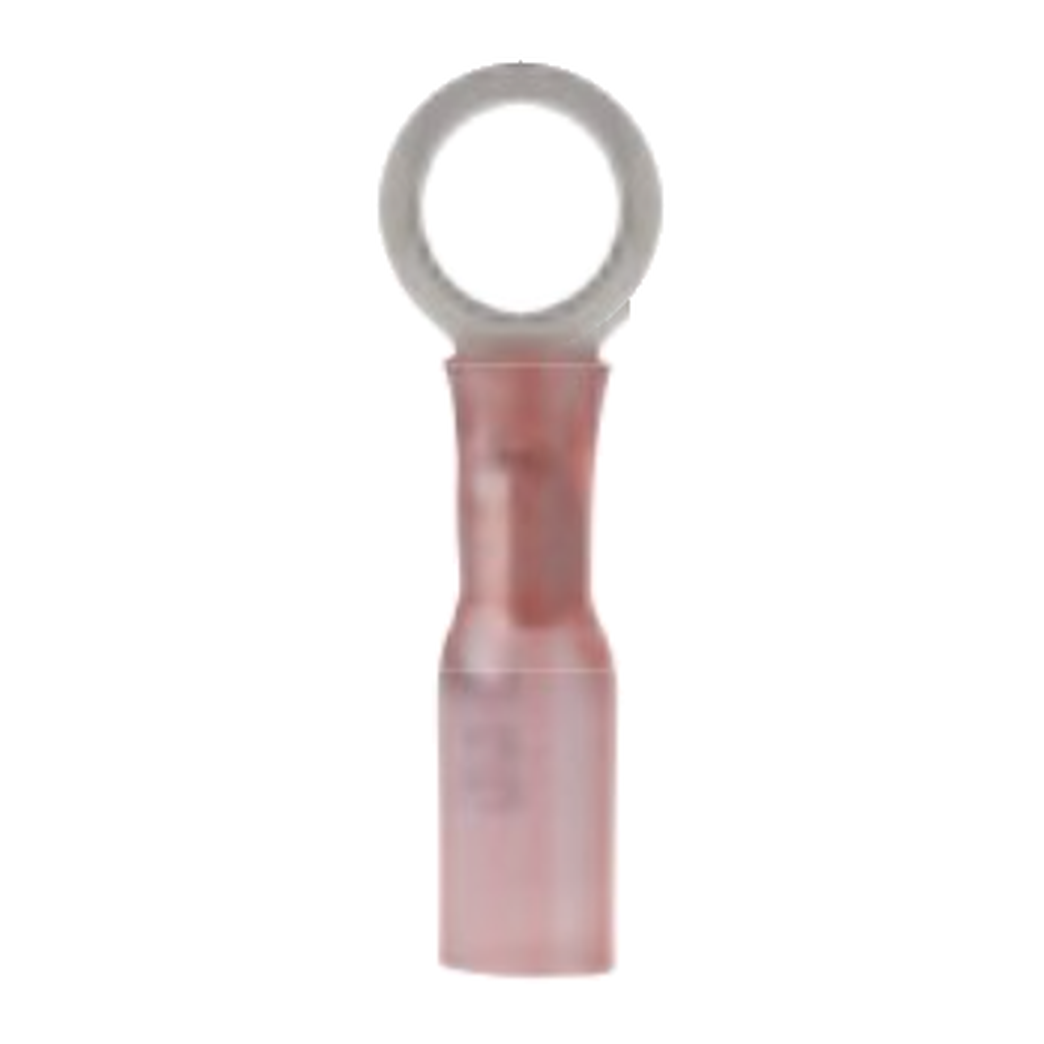 ANCOR 310225 Heat Shrink Ring Terminal, 22-18 AWG, #8 Stud
