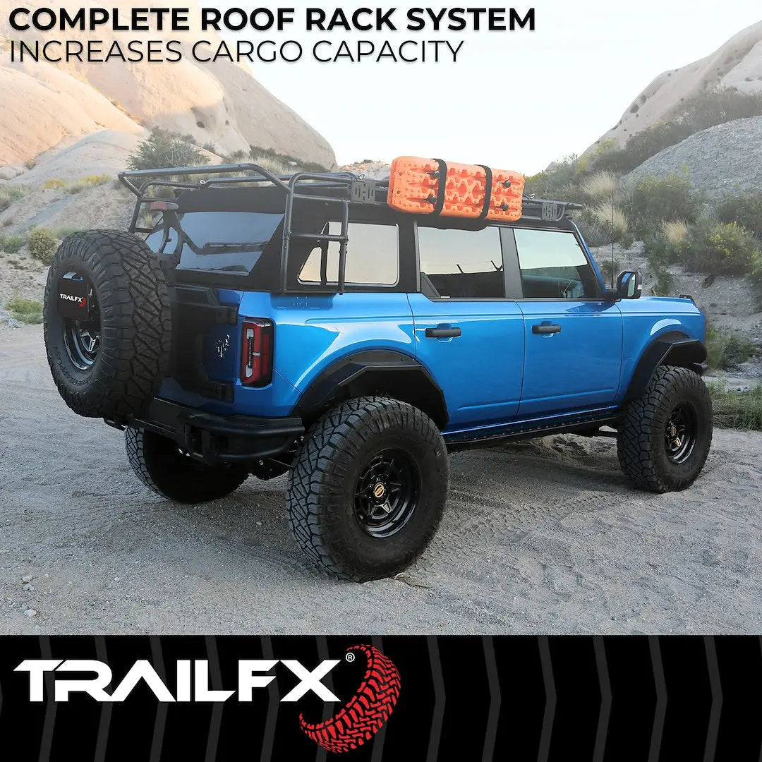 Trailfx BR015T Bronco Roof Rack System for 2021-2024 Ford Bronco, 4-Door