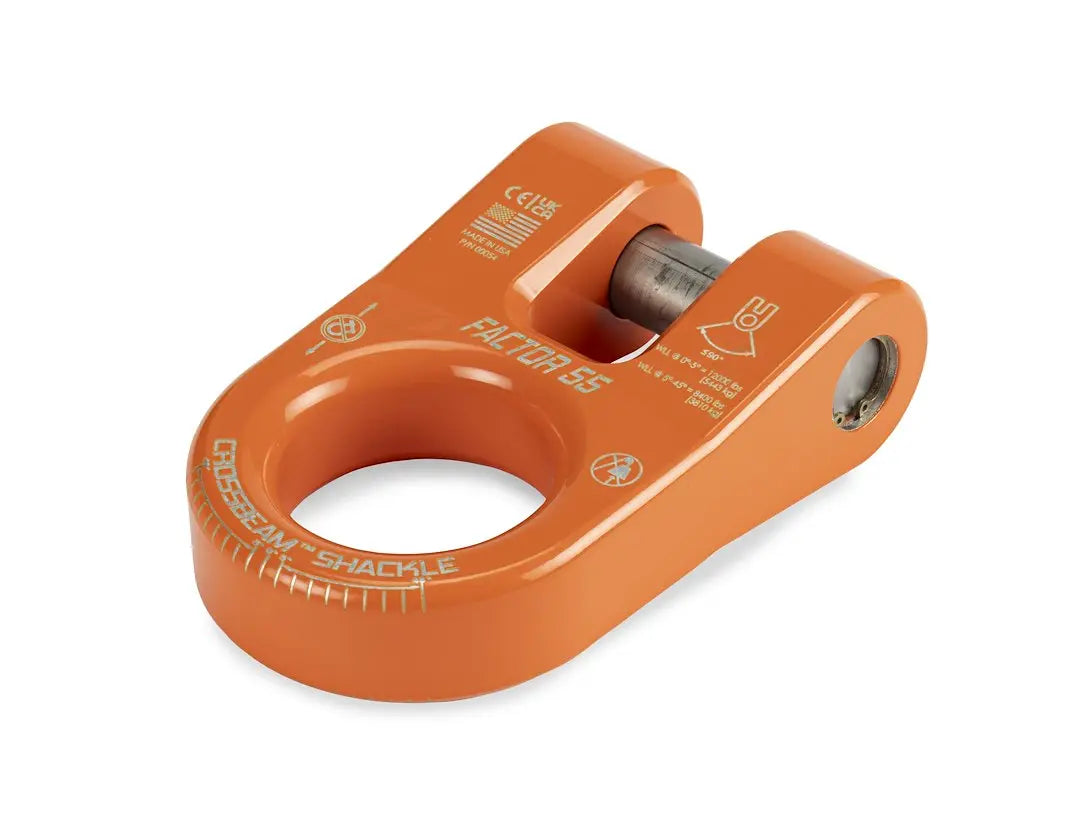 Factor 55 Crossbeam Shackle Orange - Heavy-Duty Recovery Equipment