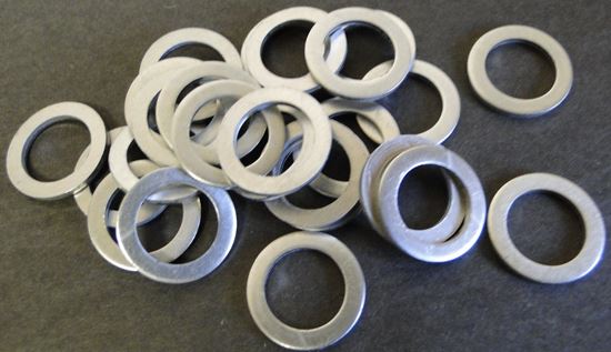 Helix Racing Aluminum Brake Banjo Washers, 25 Pack (Part #2052500)