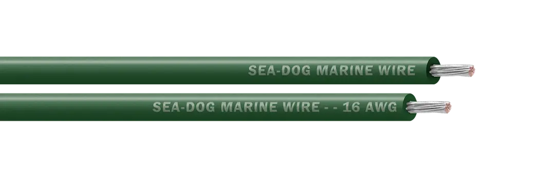 Sea Dog 16 AWG Green Primary Wire, 100 Ft