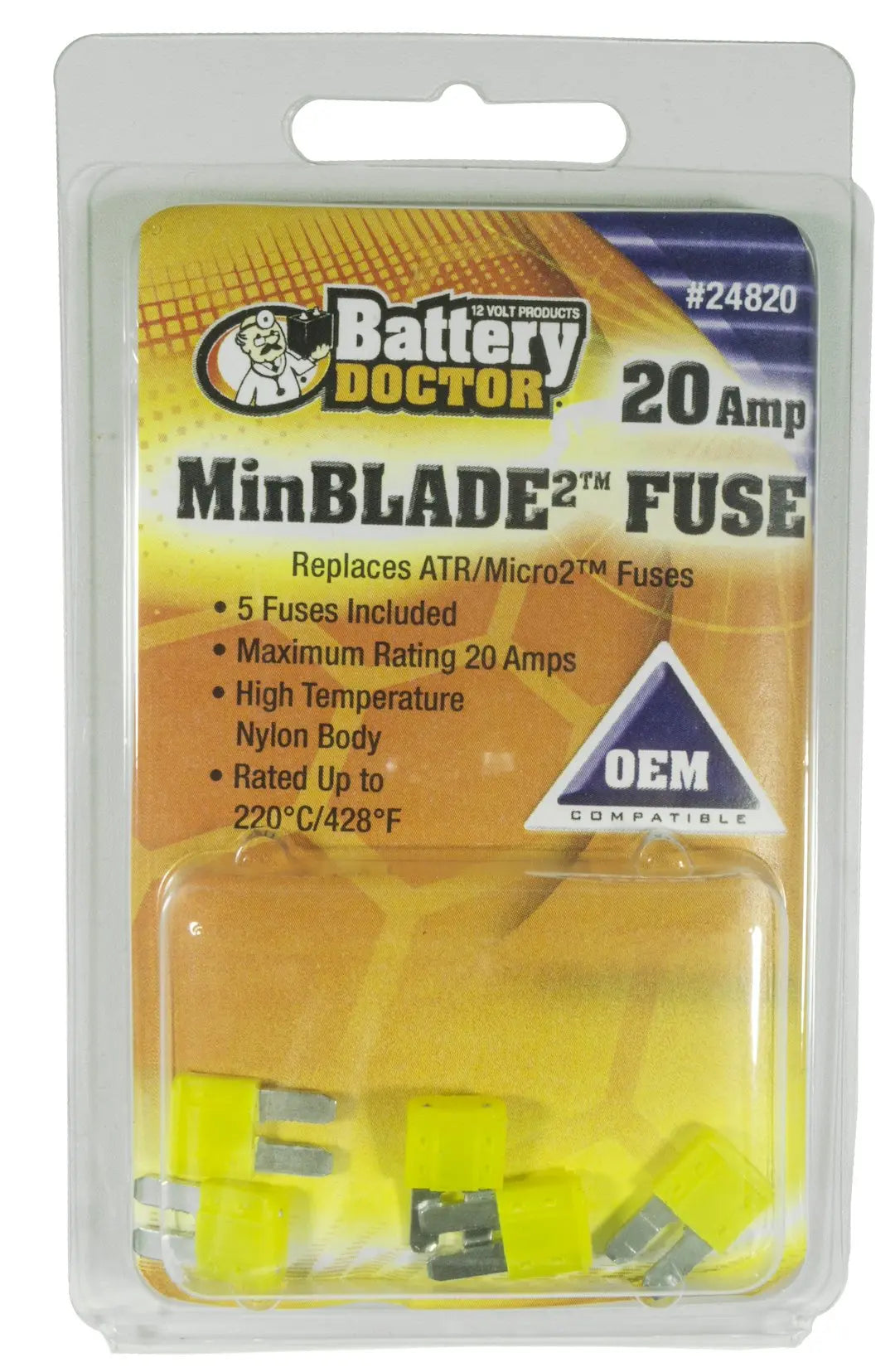 WIRTHCO MinBlade2 Fuse 20A - Reliable Circuit Protection for Your Equipment